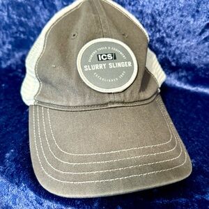 Slurry Slinger‎ Snapback Hat - Adjustable ICS Portland, Oregon Gray/White Unisex